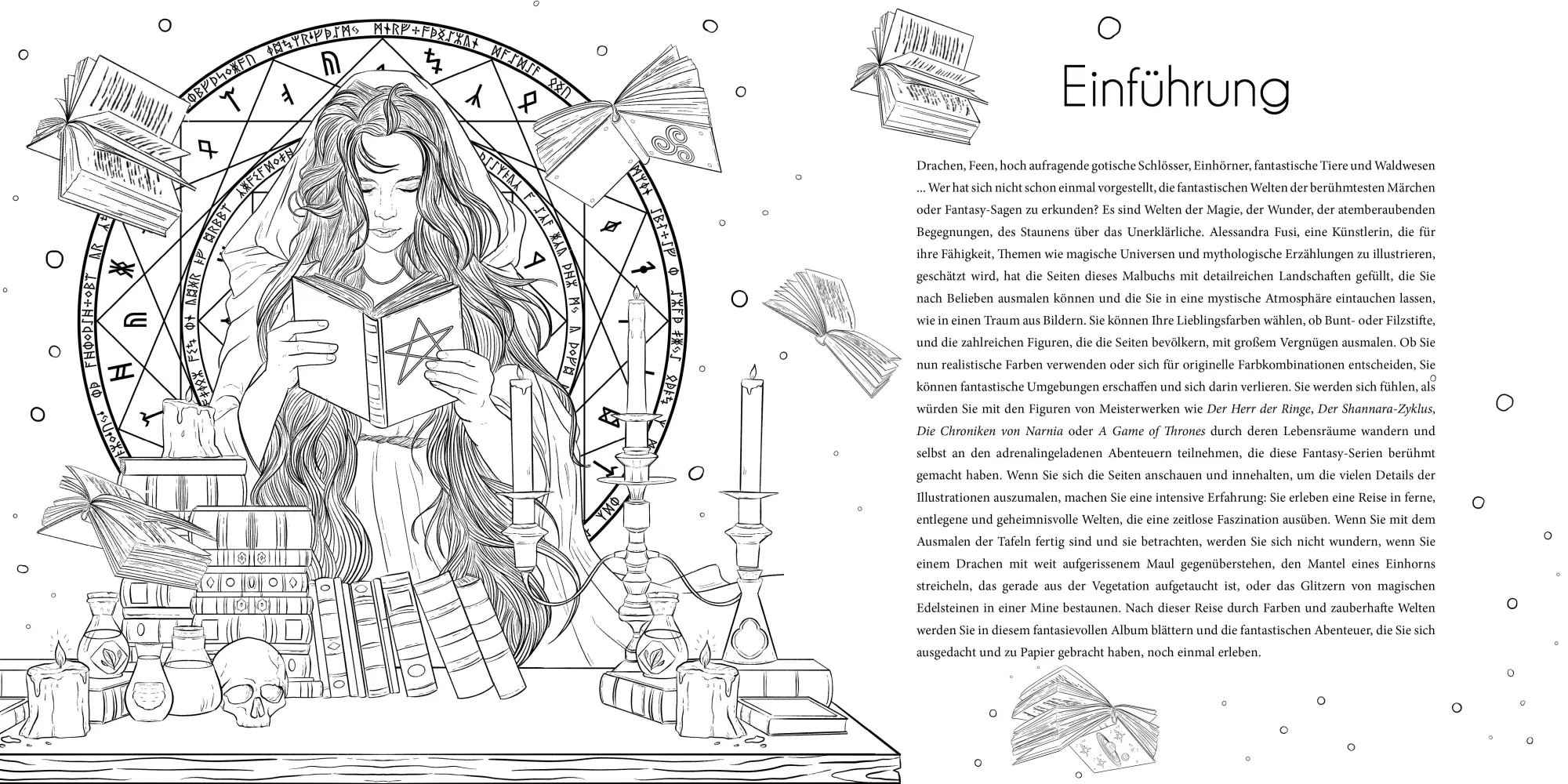 Bild: 9788863126419 | Fantastische Welten (Ausmalbuch zur kreativen Stressbewältigung)