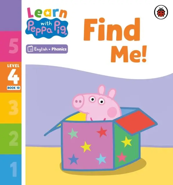 Cover: 9780241576519 | Learn with Peppa Phonics Level 4 Book 10 - Find Me! (Phonics Reader)