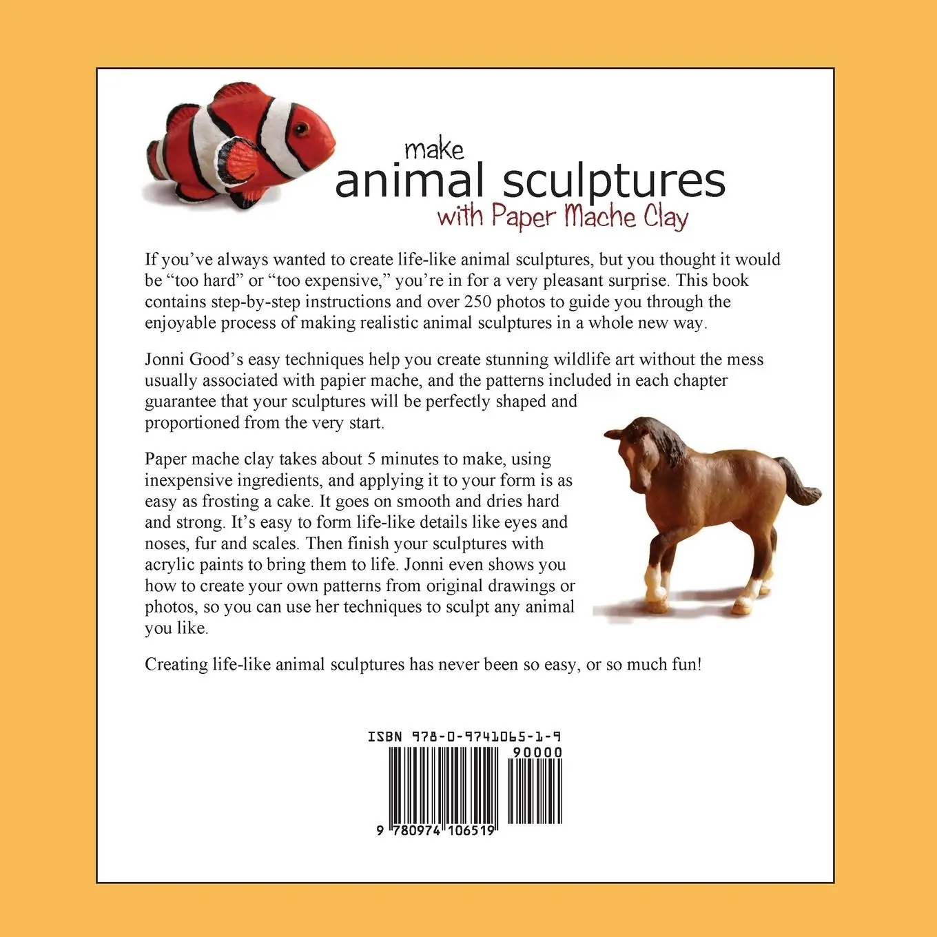 Rückseite: 9780974106519 | Make Animal Sculptures with Paper Mache Clay: How to Create...