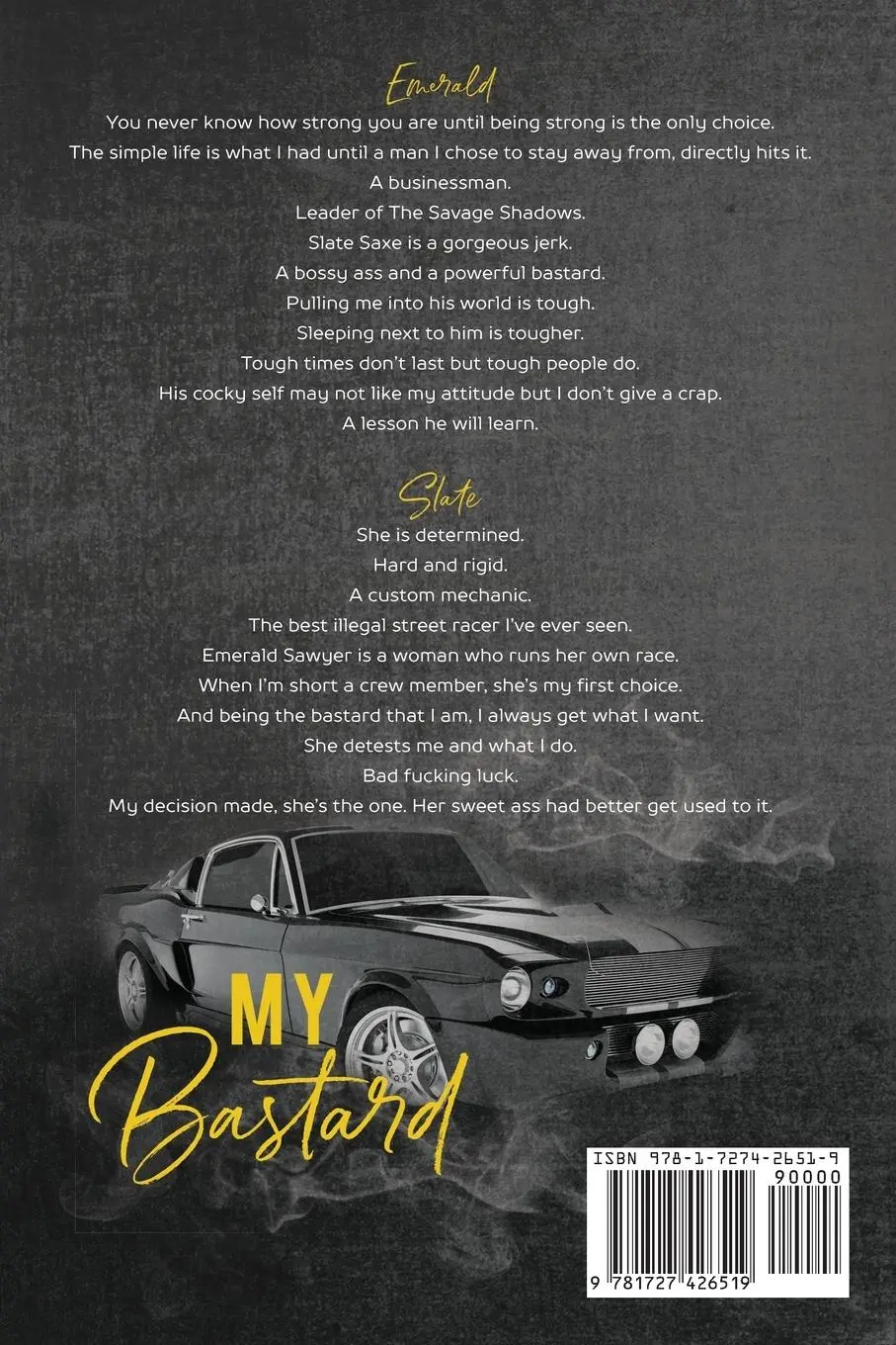 Rückseite: 9781727426519 | My Bastard | Ellie Jean | Taschenbuch | Englisch | 2018