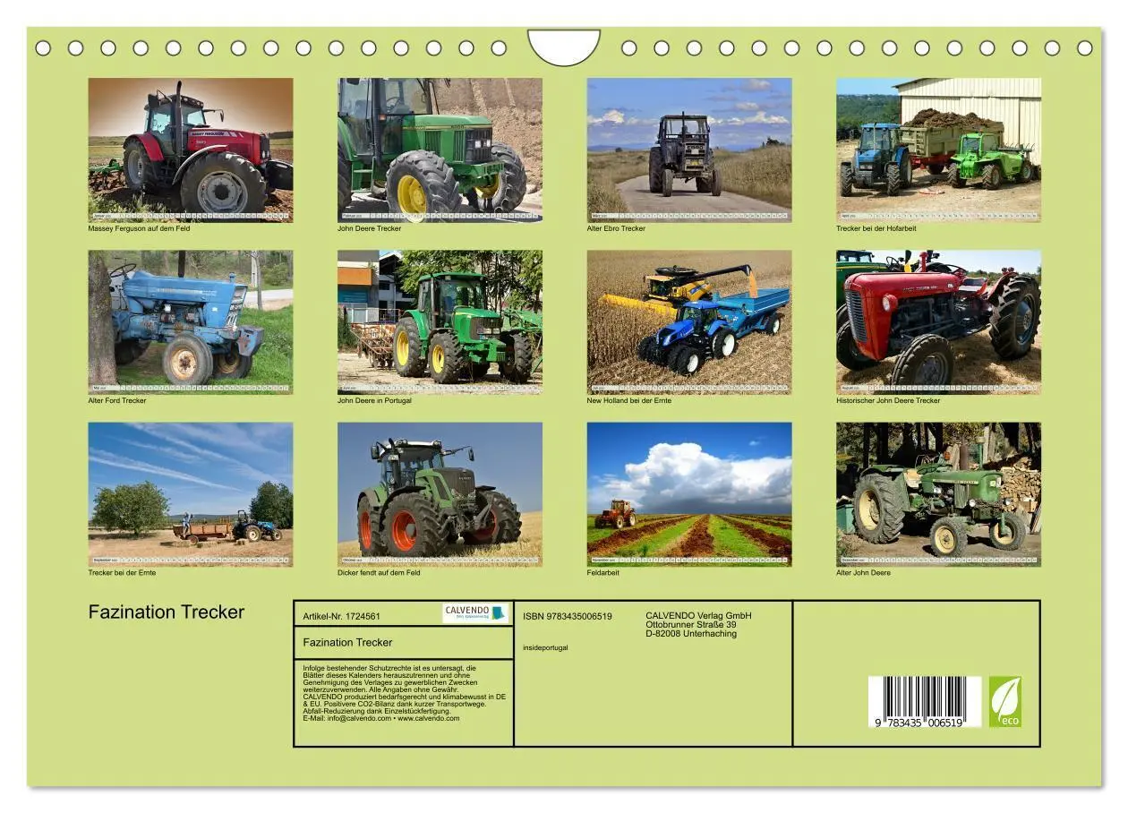 Bild: 9783435006519 | Fazination Trecker (Wandkalender 2025 DIN A4 quer), CALVENDO...
