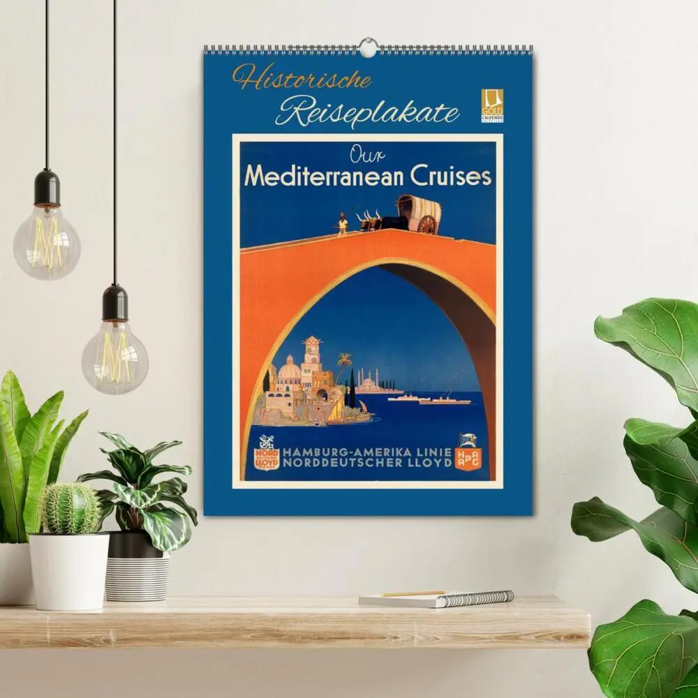 Bild: 9783435936519 | Historische Reiseplakate (Wandkalender 2025 DIN A2 hoch), CALVENDO...