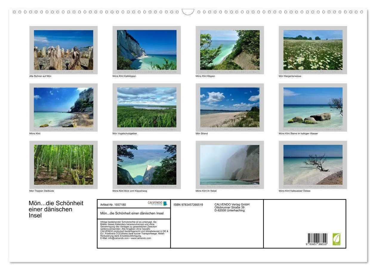 Bild: 9783457266519 | Mön...die Schönheit einer dänischen Insel (Wandkalender 2026 DIN A2...