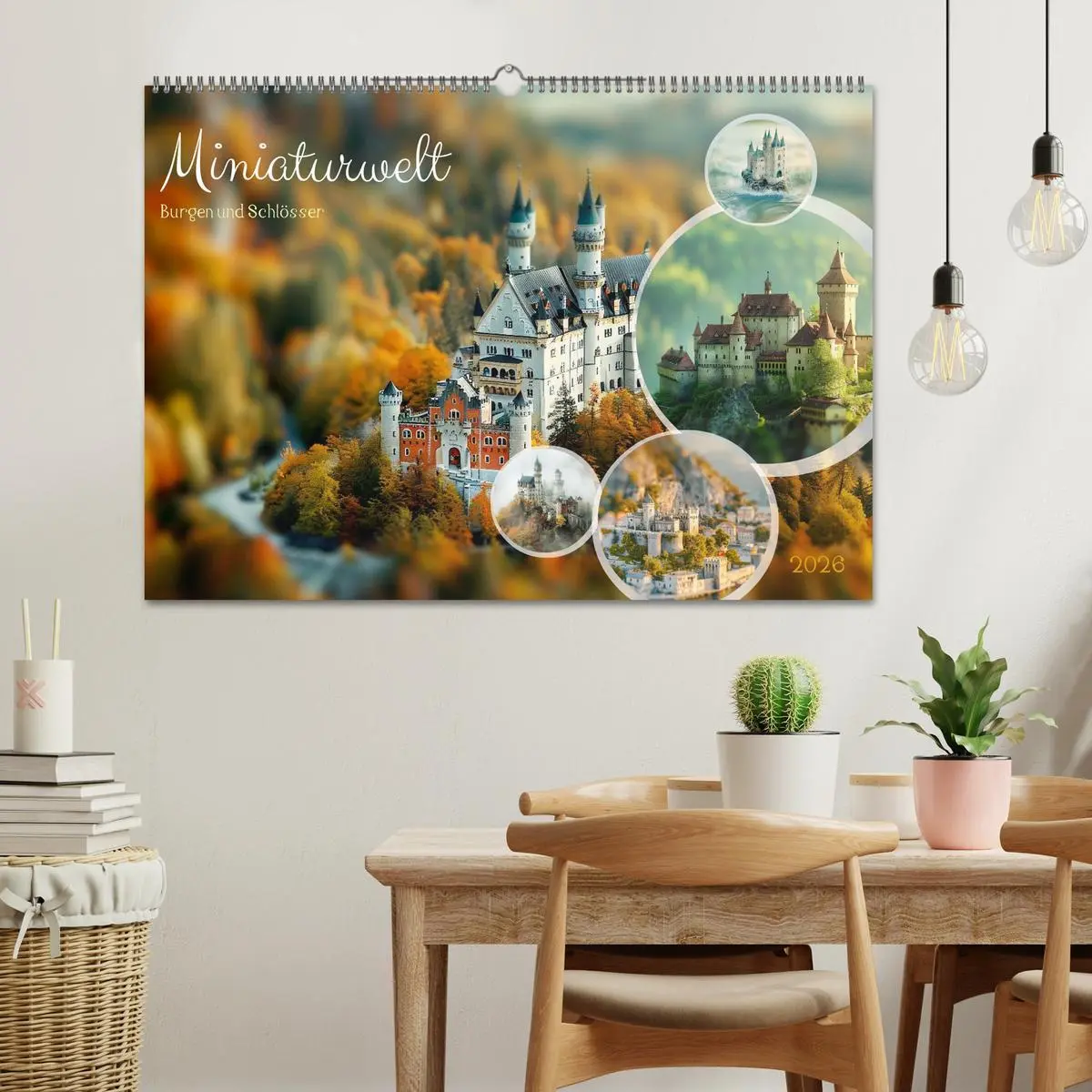 Bild: 9783457406519 | Miniaturwelt Burgen und Schlösser (Wandkalender 2026 DIN A2 quer),...