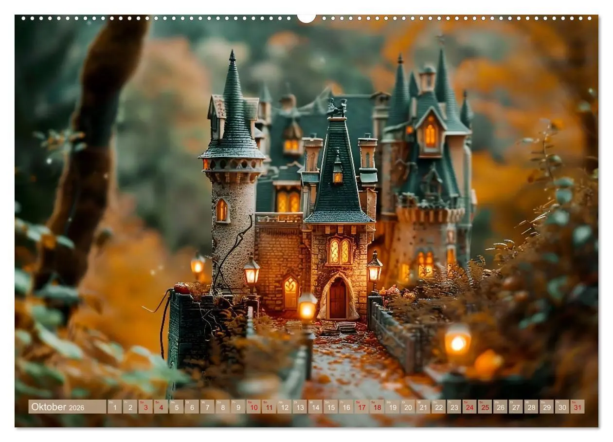 Bild: 9783457406519 | Miniaturwelt Burgen und Schlösser (Wandkalender 2026 DIN A2 quer),...