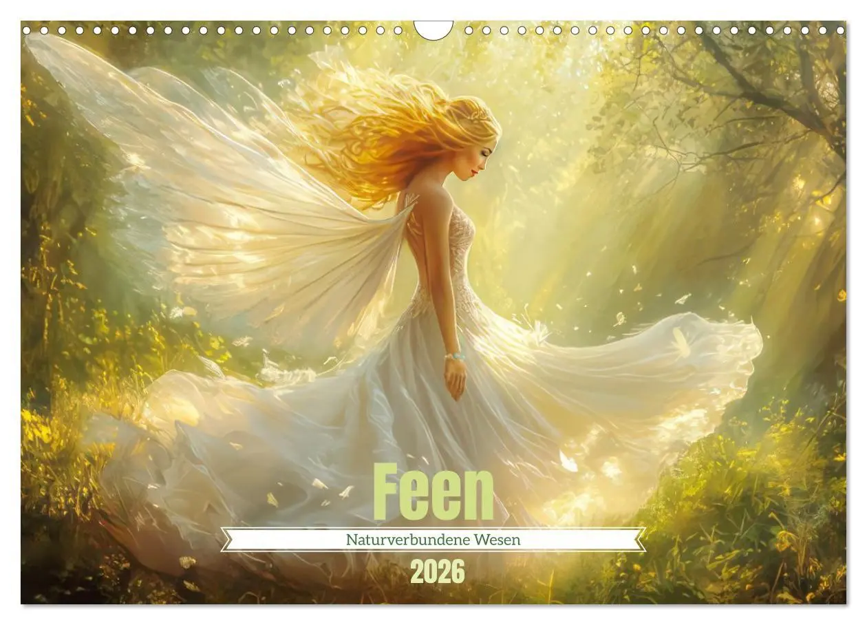 Cover: 9783457646519 | Feen - Naturverbundene Wesen (Wandkalender 2026 DIN A3 quer),...