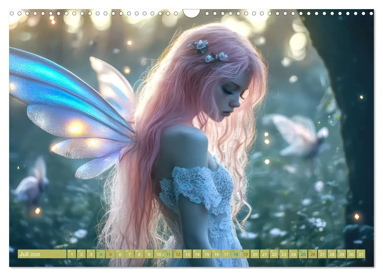Bild: 9783457646519 | Feen - Naturverbundene Wesen (Wandkalender 2026 DIN A3 quer),...