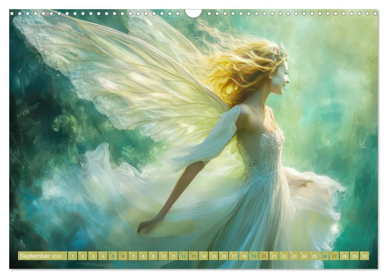 Bild: 9783457646519 | Feen - Naturverbundene Wesen (Wandkalender 2026 DIN A3 quer),...