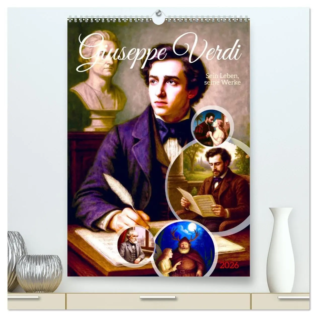 Cover: 9783516666519 | Giuseppe Verdi (hochwertiger Premium Wandkalender 2026 DIN A2...