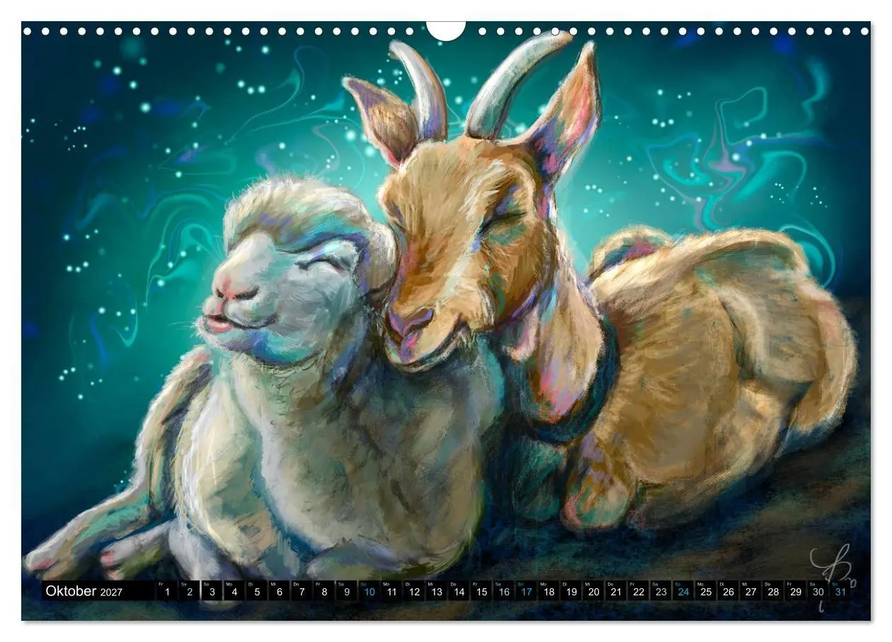 Bild: 9783569516519 | Tierfreunde (Wandkalender 2027 DIN A3 quer), CALVENDO Monatskalender