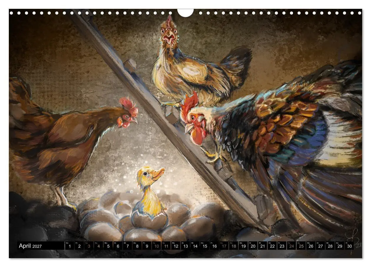 Bild: 9783569516519 | Tierfreunde (Wandkalender 2027 DIN A3 quer), CALVENDO Monatskalender