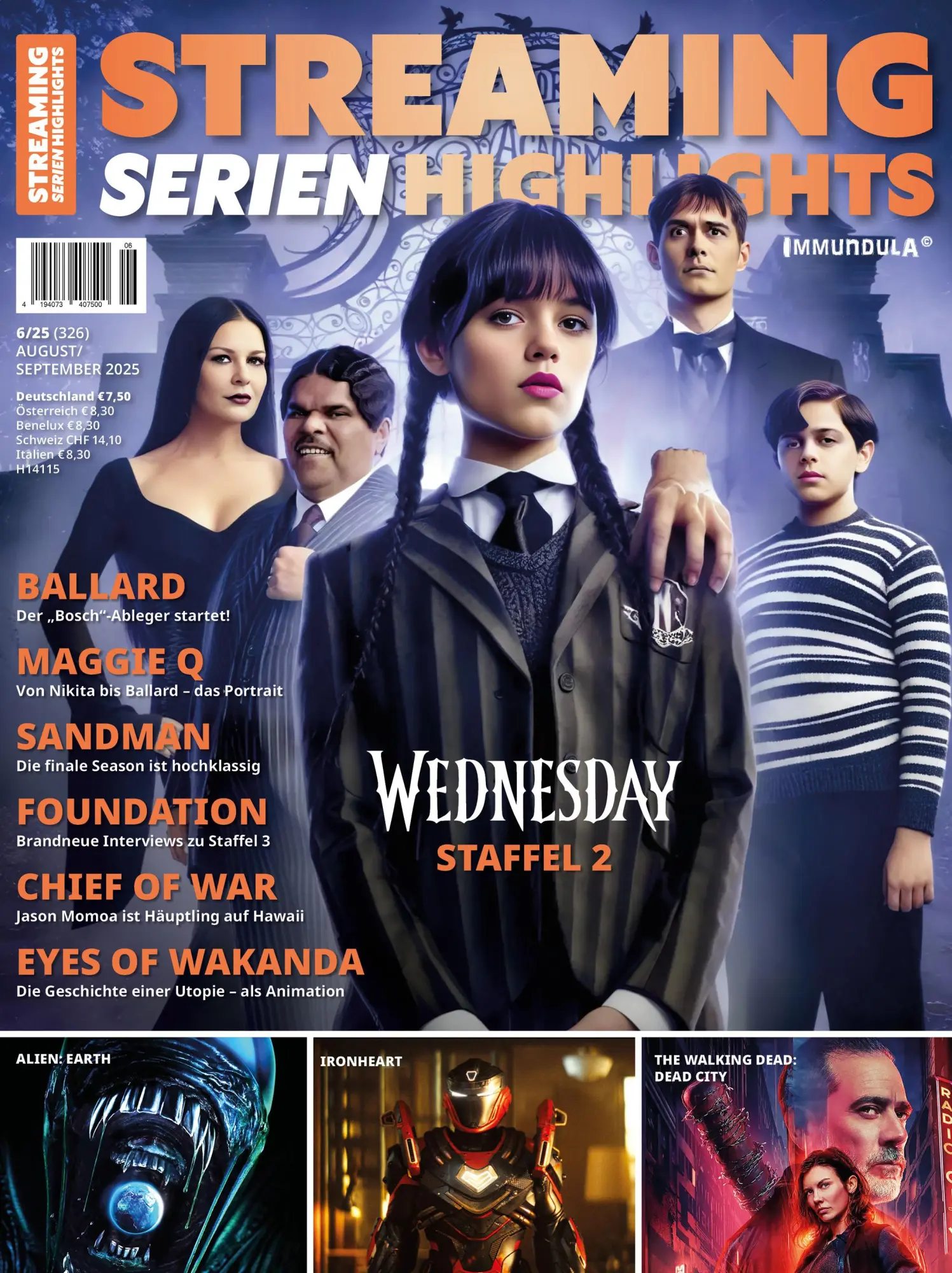Cover: 9783959366519 | STREAMING SERIEN HIGHLIGHTS. Ausgabe August/September 2025 (#326)