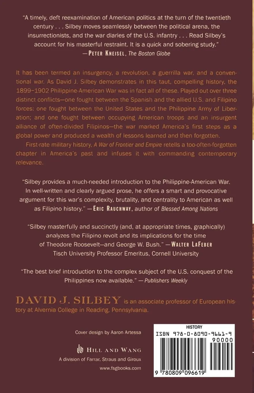 Rückseite: 9780809096619 | A War of Frontier and Empire | The Philippine-American War, 1899-1902