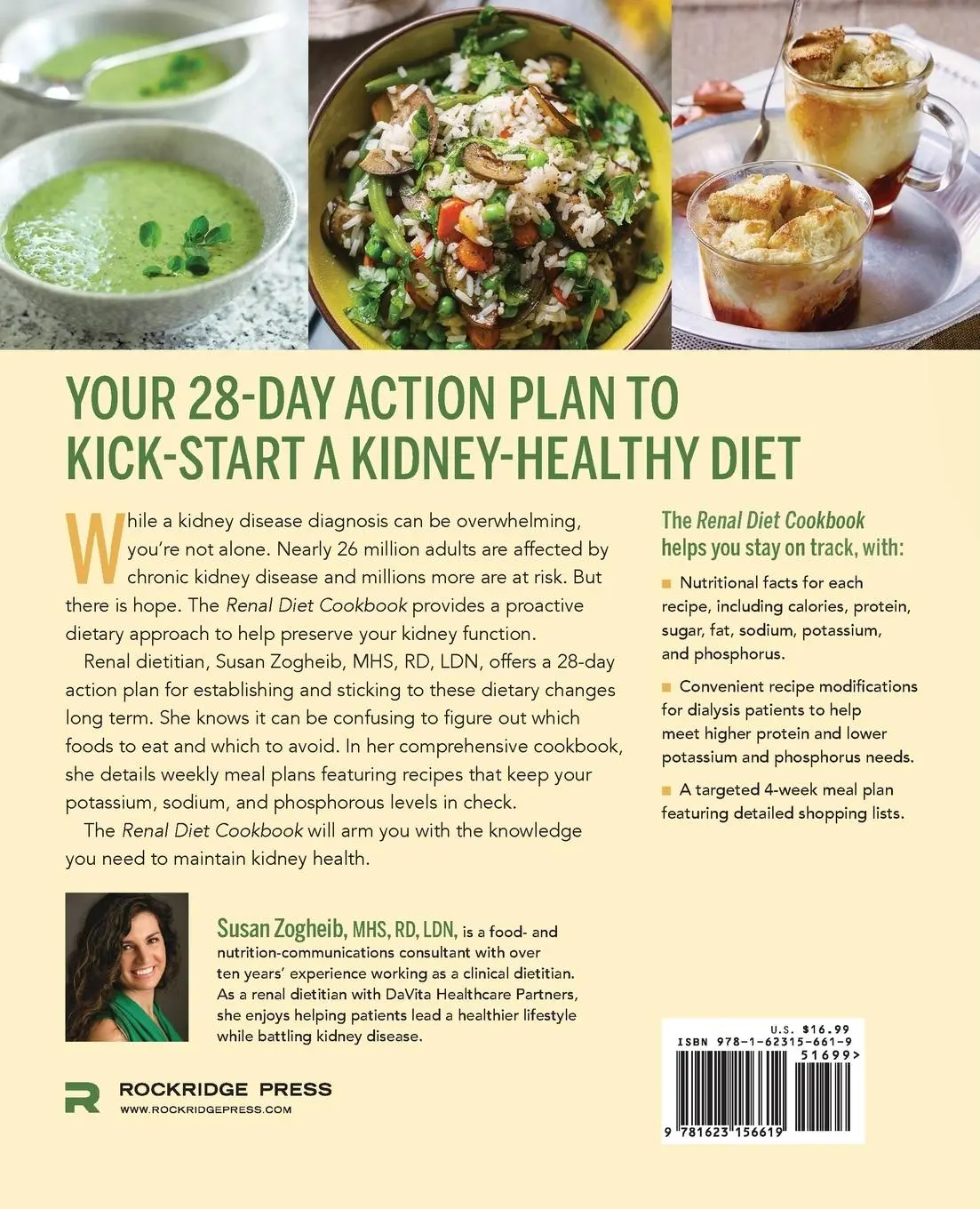 Rückseite: 9781623156619 | Renal Diet Cookbook | MHS RD LDN Susan Zogheib | Taschenbuch | 2015