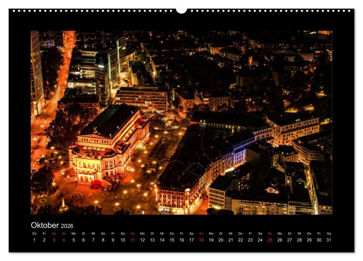 Bild: 9783457706619 | Frankfurt bei Nacht 2026 (hochwertiger Premium Wandkalender 2026...