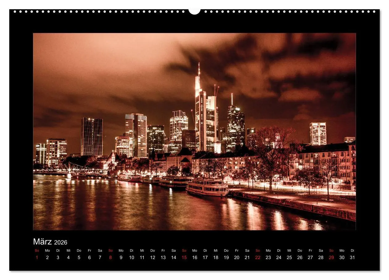 Bild: 9783457706619 | Frankfurt bei Nacht 2026 (hochwertiger Premium Wandkalender 2026...