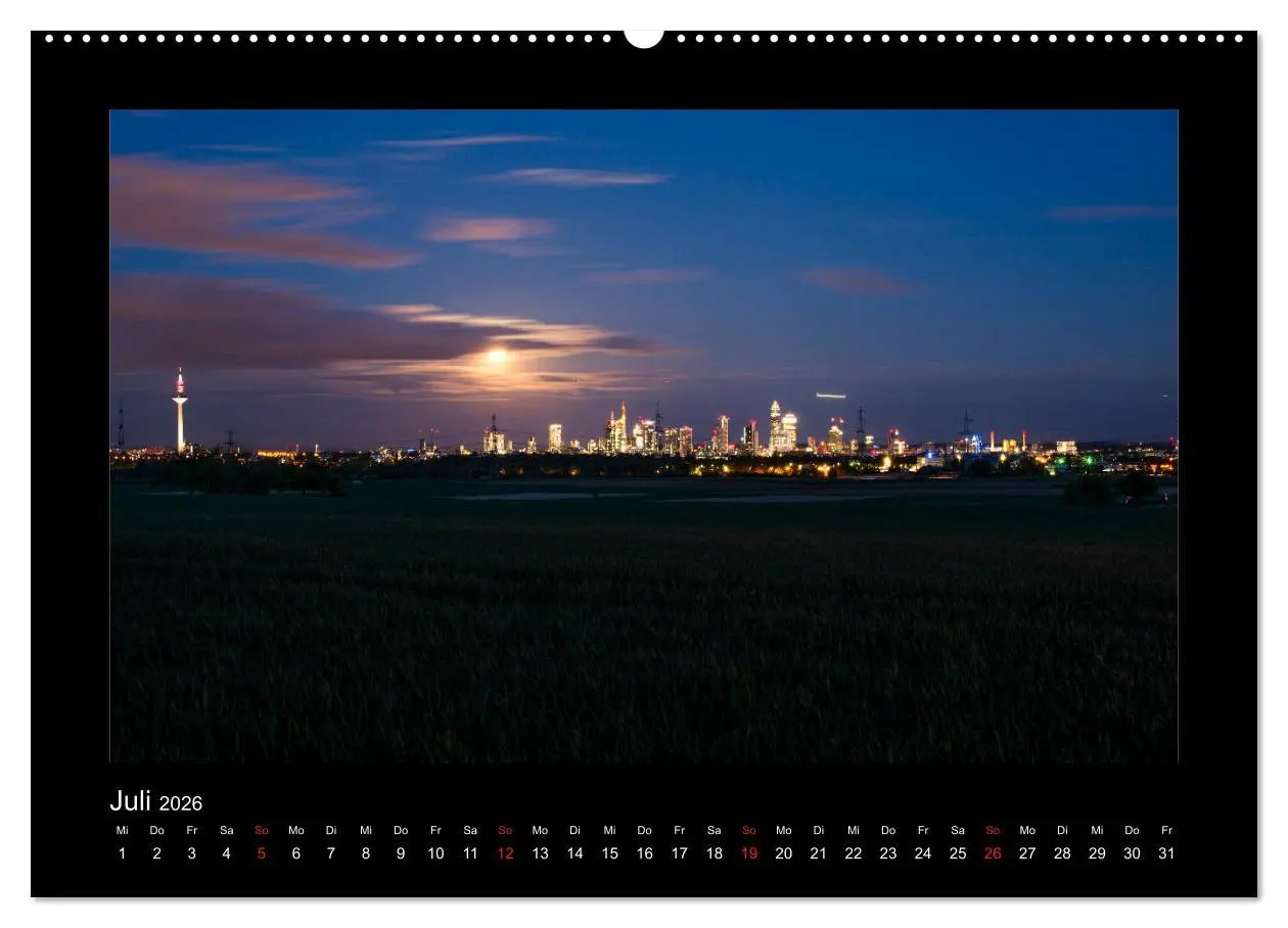 Bild: 9783457706619 | Frankfurt bei Nacht 2026 (hochwertiger Premium Wandkalender 2026...