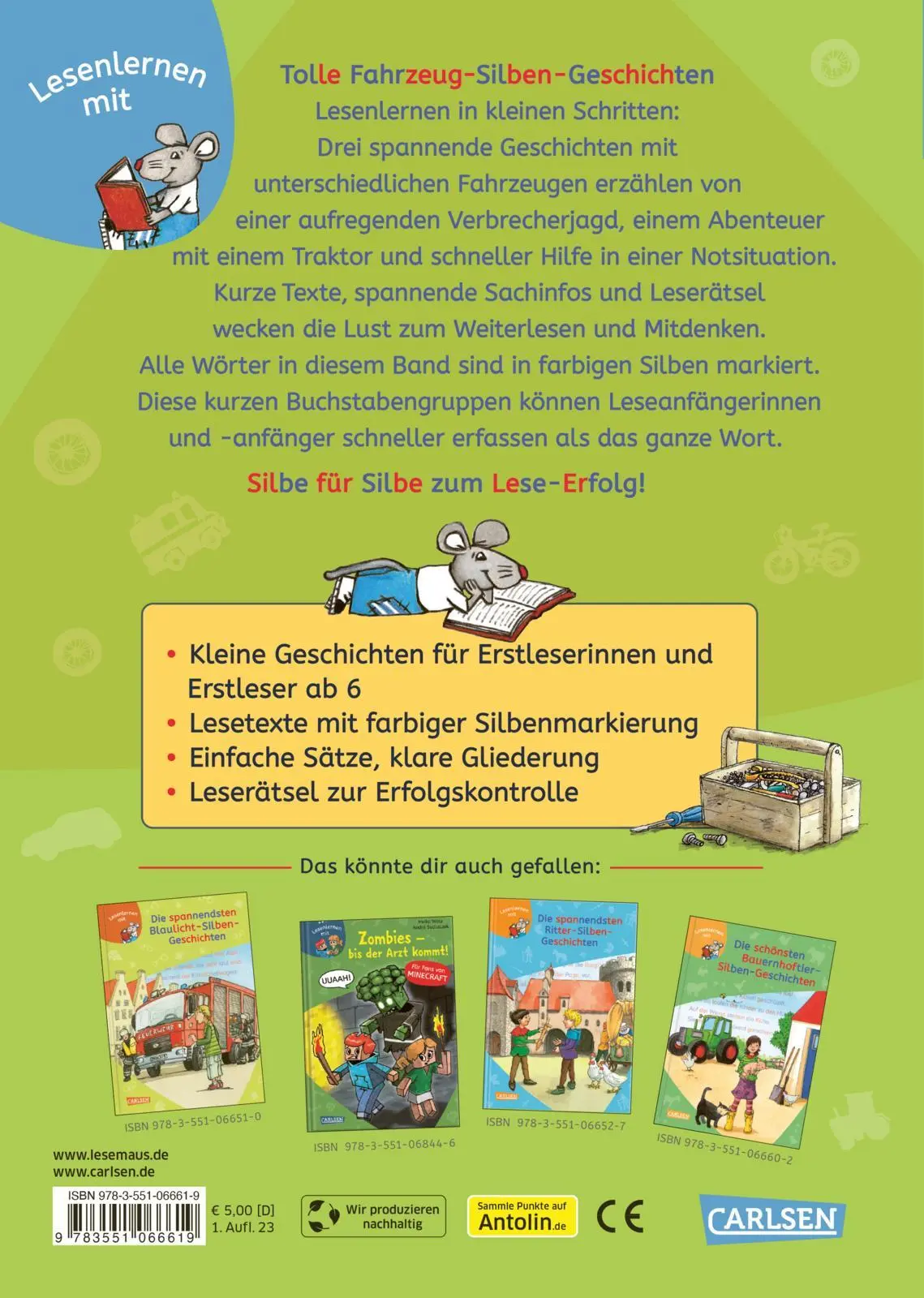 Rückseite: 9783551066619 | LESEMAUS zum Lesenlernen Sammelbände: Tolle...