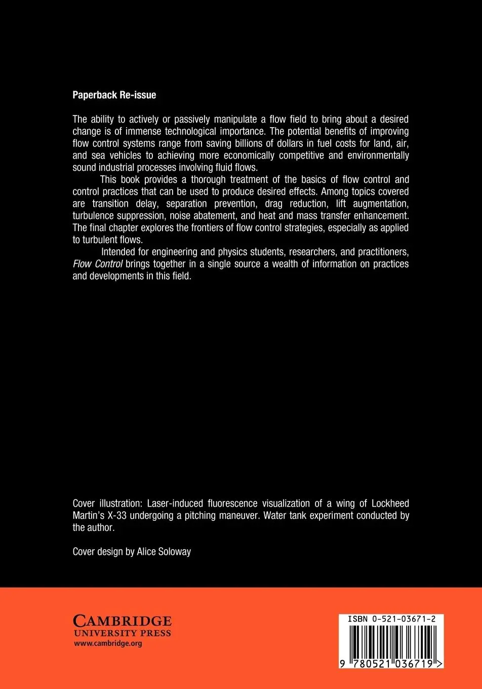 Rückseite: 9780521036719 | Flow Control | Passive, Active, and Reactive Flow Management | Buch