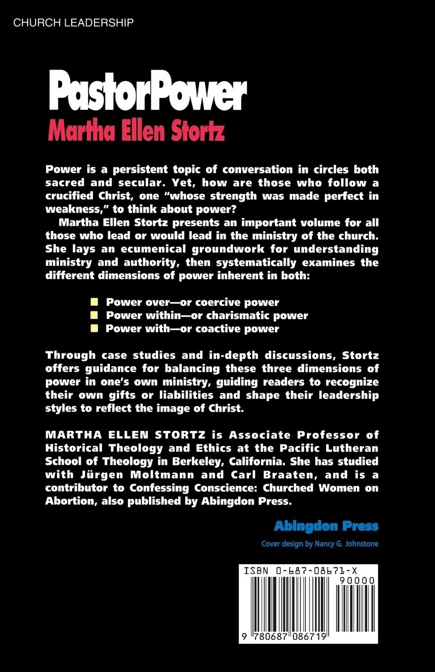 Rückseite: 9780687086719 | PastorPower | Martha Ellen Stortz | Taschenbuch | Englisch | 1993