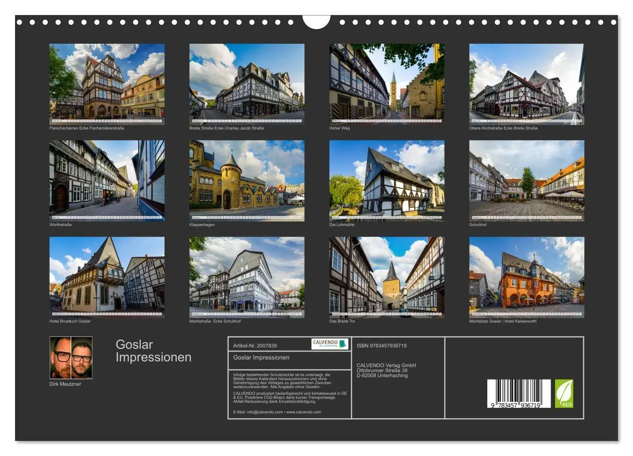 Bild: 9783457936719 | Goslar Impressionen (Wandkalender 2026 DIN A3 quer), CALVENDO...