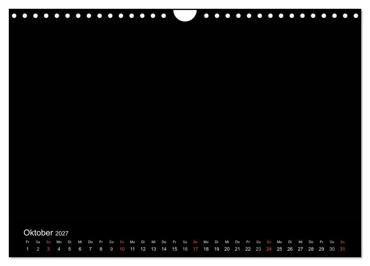 Bild: 9783594246719 | Bastelkalender - Schwarz (Wandkalender 2027 DIN A4 quer), CALVENDO...