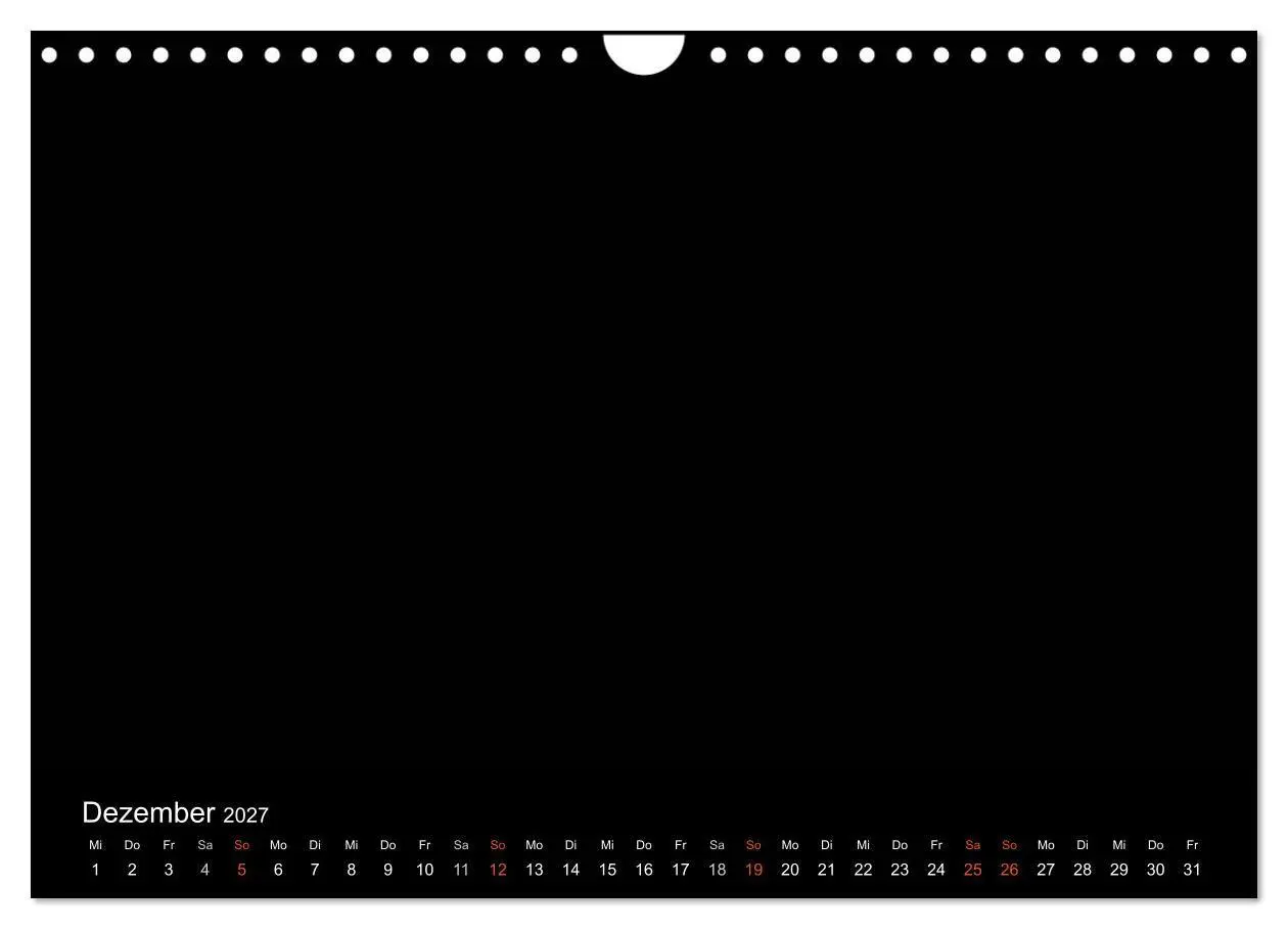 Bild: 9783594246719 | Bastelkalender - Schwarz (Wandkalender 2027 DIN A4 quer), CALVENDO...