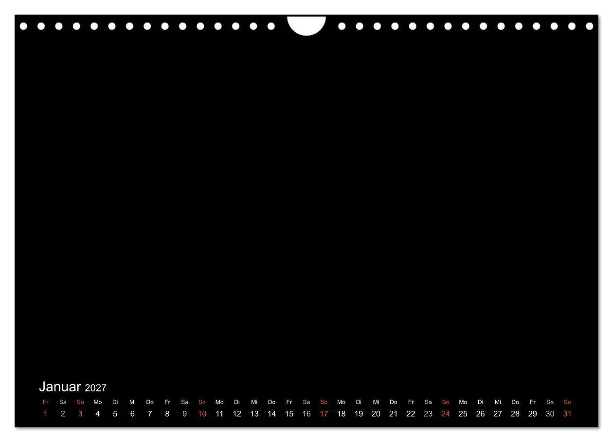 Bild: 9783594246719 | Bastelkalender - Schwarz (Wandkalender 2027 DIN A4 quer), CALVENDO...