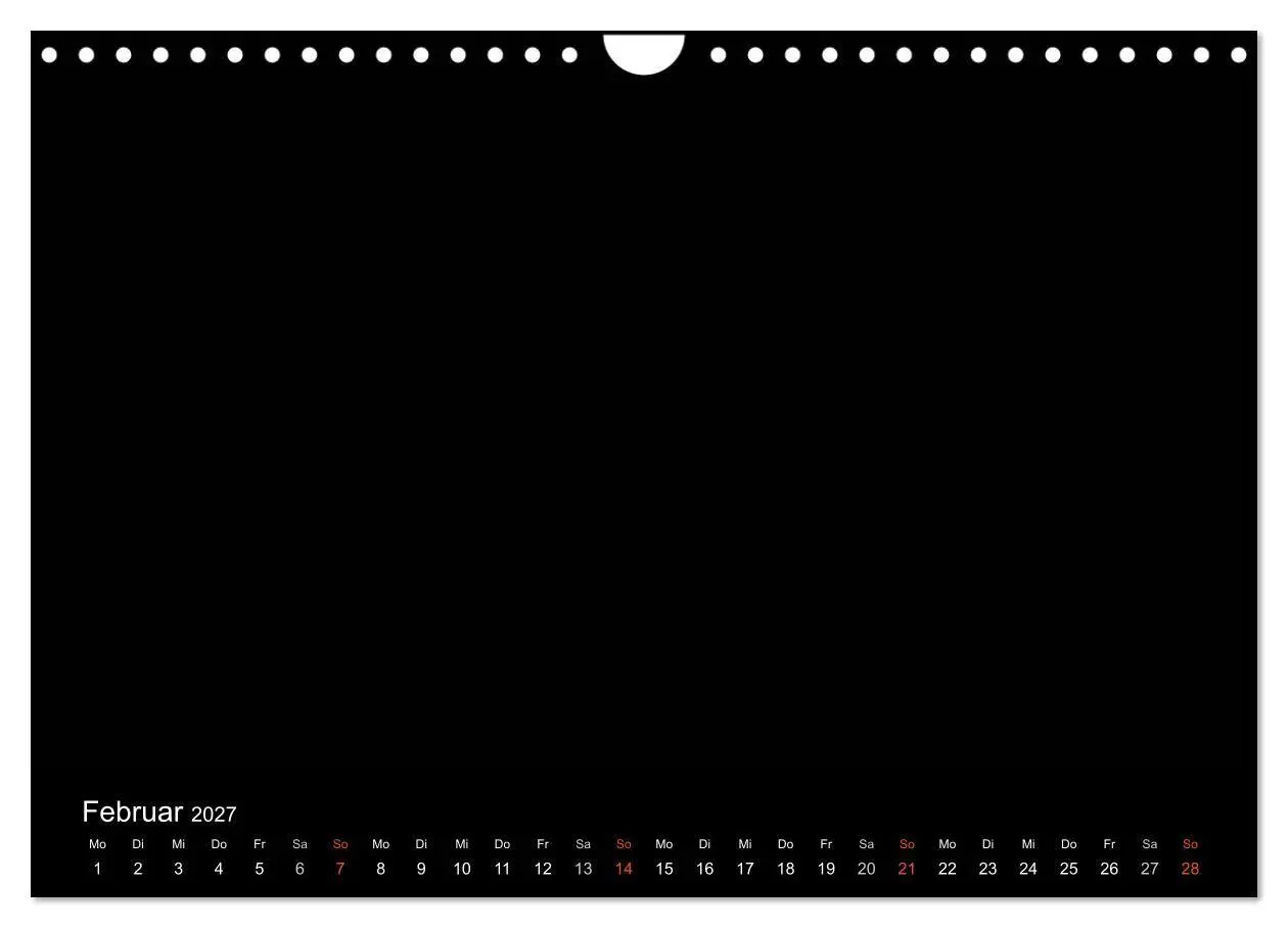 Bild: 9783594246719 | Bastelkalender - Schwarz (Wandkalender 2027 DIN A4 quer), CALVENDO...