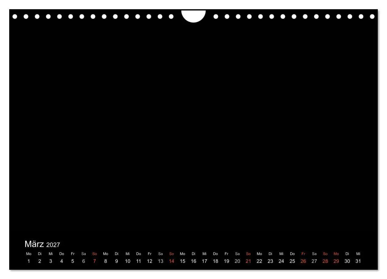 Bild: 9783594246719 | Bastelkalender - Schwarz (Wandkalender 2027 DIN A4 quer), CALVENDO...