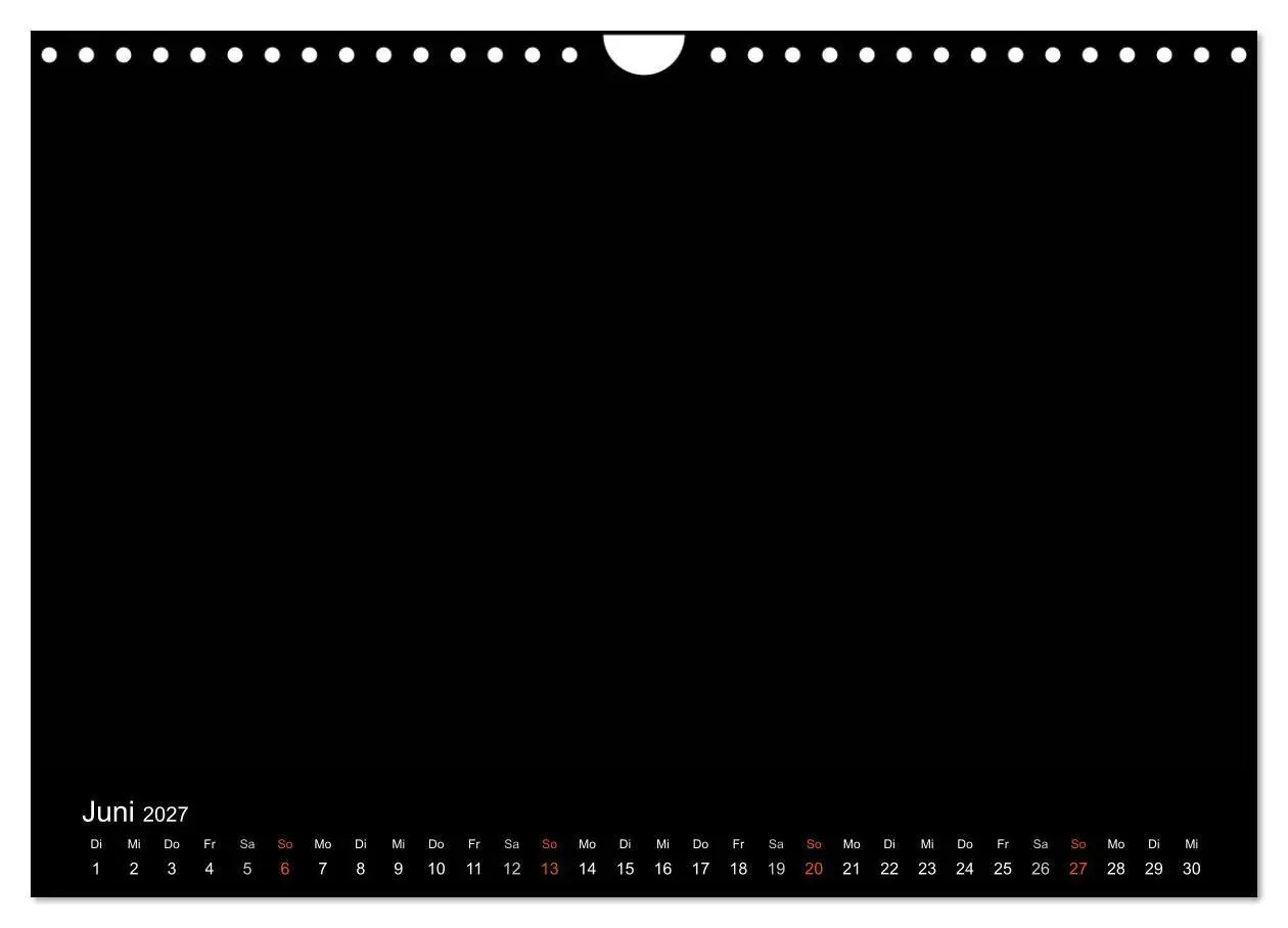 Bild: 9783594246719 | Bastelkalender - Schwarz (Wandkalender 2027 DIN A4 quer), CALVENDO...