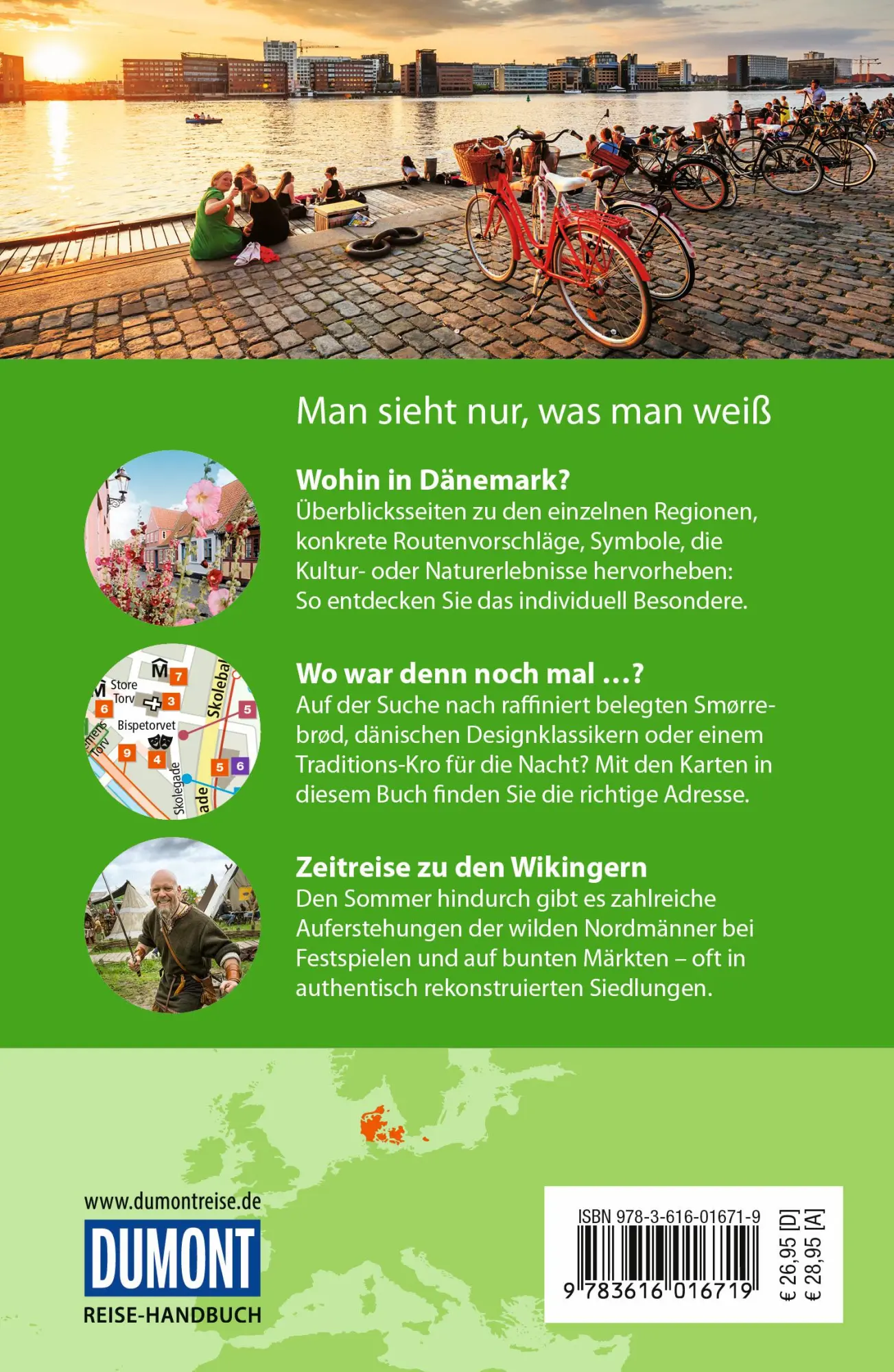 Rückseite: 9783616016719 | DUMONT Reise-Handbuch Reiseführer Dänemark | mit Extra-Reisekarte