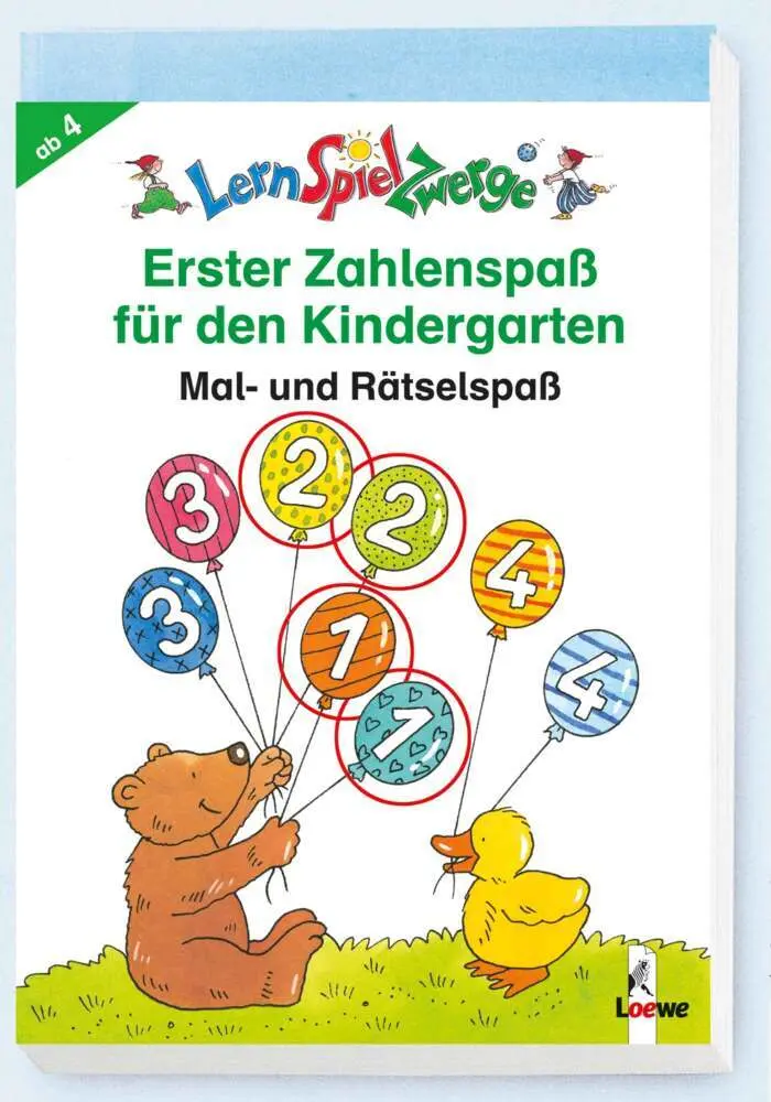 Cover: 9783785556719 | Erster Zahlenspaß für den Kindergarten | Loewe Lernen und Rätseln