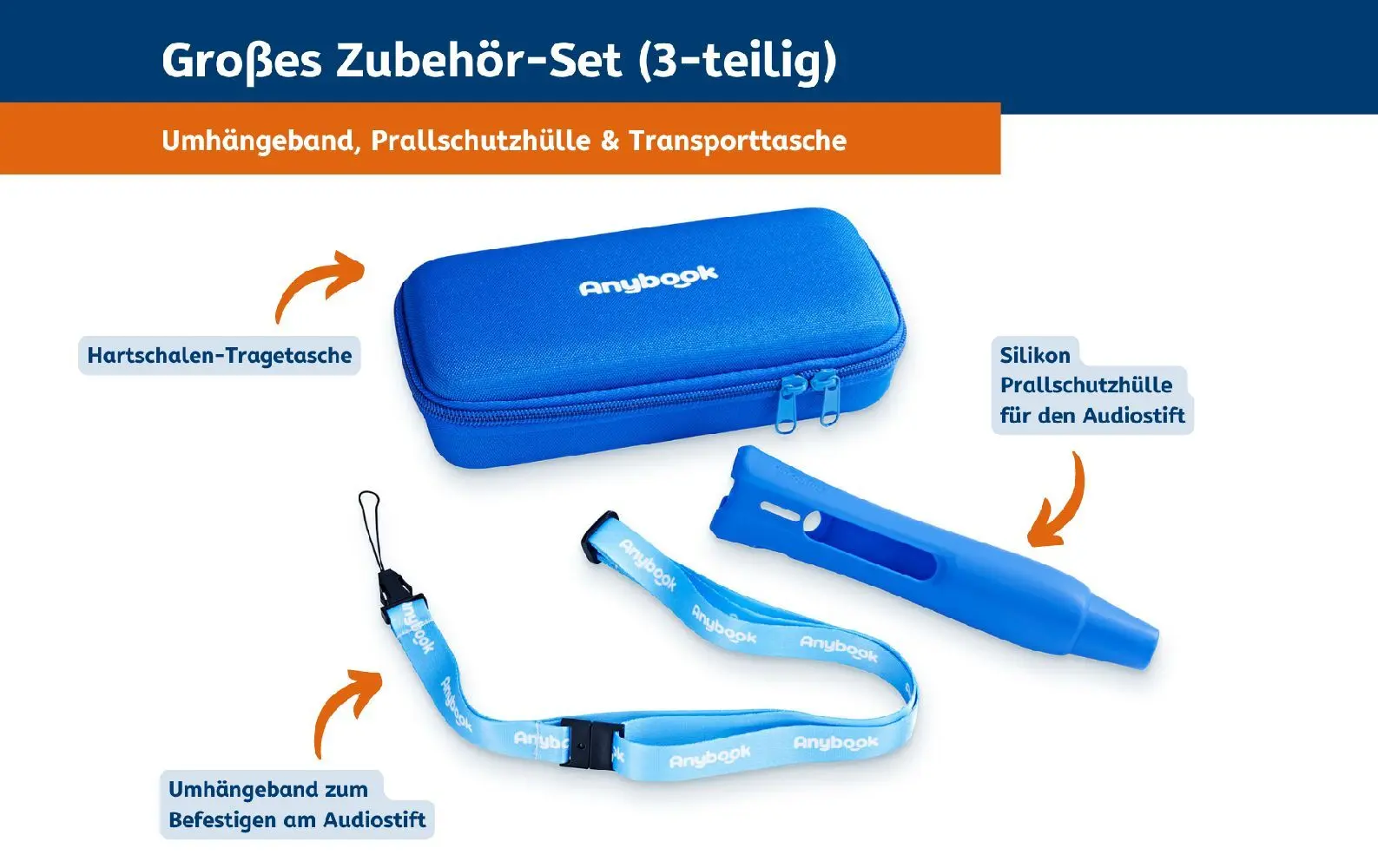 Bild: 4032153006819 | Anybook Pro Zubehör-Set | In PVC Beutel | Deutsch | 2023