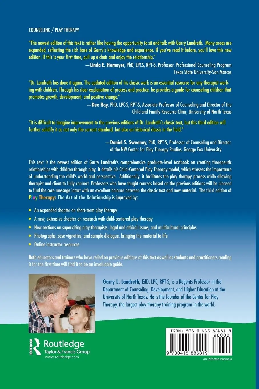 Rückseite: 9780415886819 | Play Therapy | The Art of the Relationship | Garry L Landreth | Buch