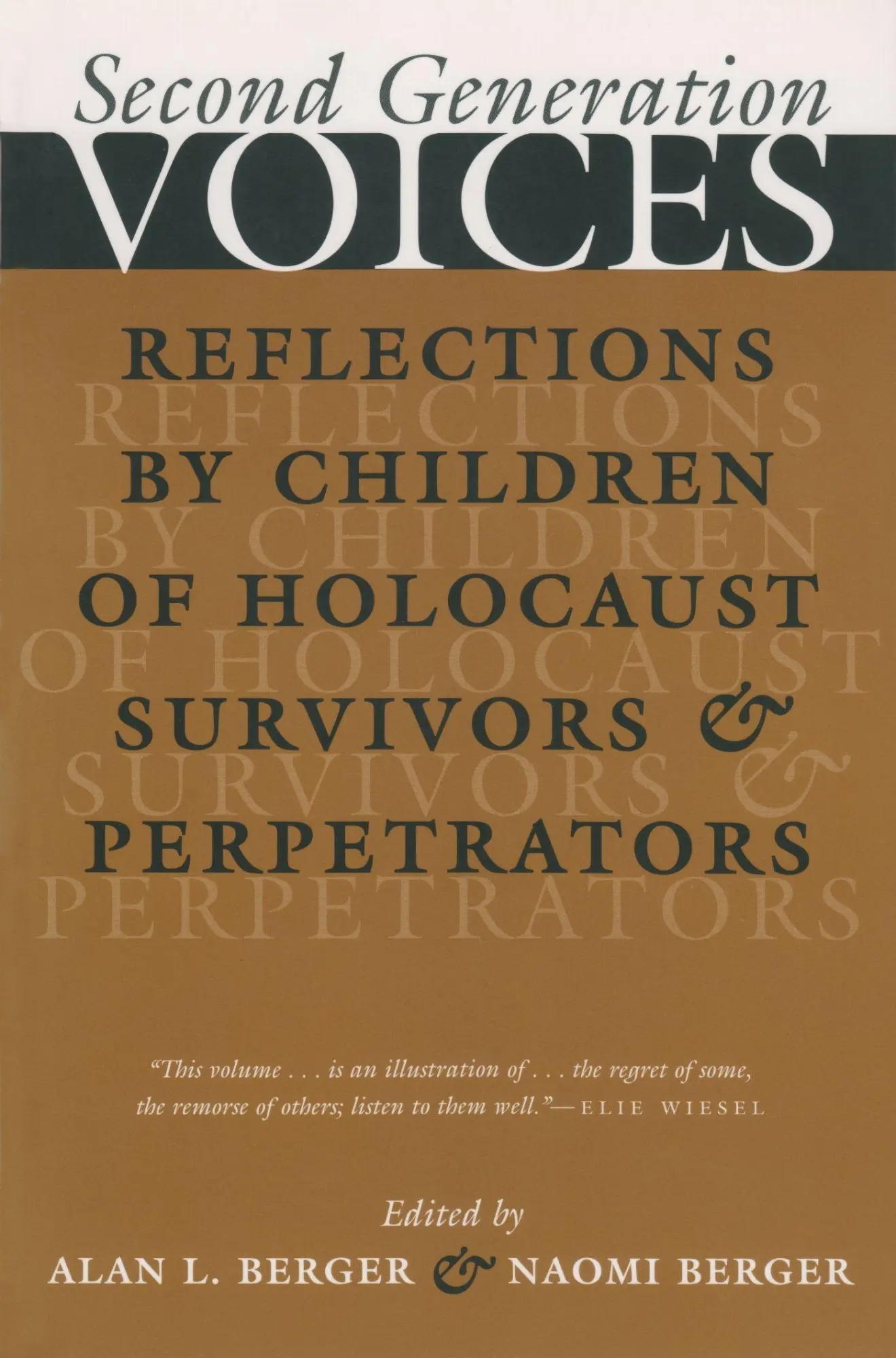 Cover: 9780815606819 | Second Generation Voices | Alan Berger (u. a.) | Taschenbuch | 2001