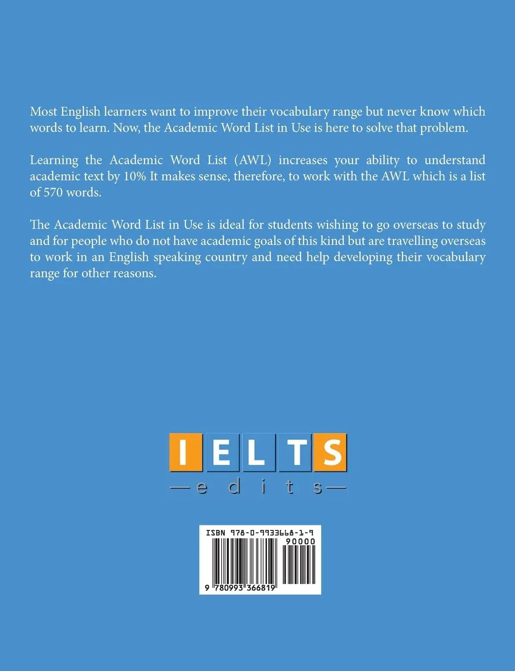 Rückseite: 9780993366819 | Academic Word List in Use | Josh Hancock | Taschenbuch | Englisch