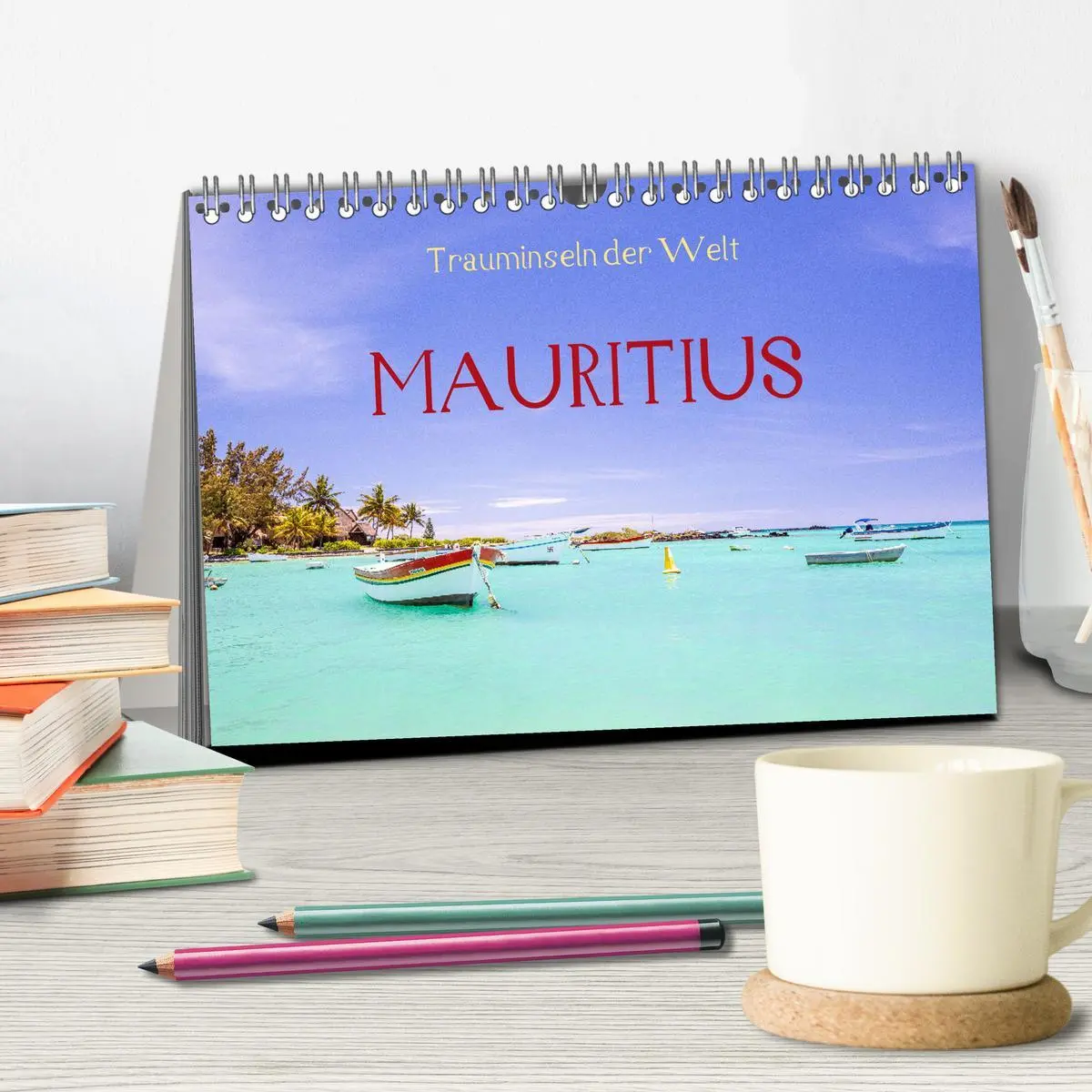 Bild: 9783457546819 | Trauminseln der Welt - Mauritius (Tischkalender 2026 DIN A5 quer),...