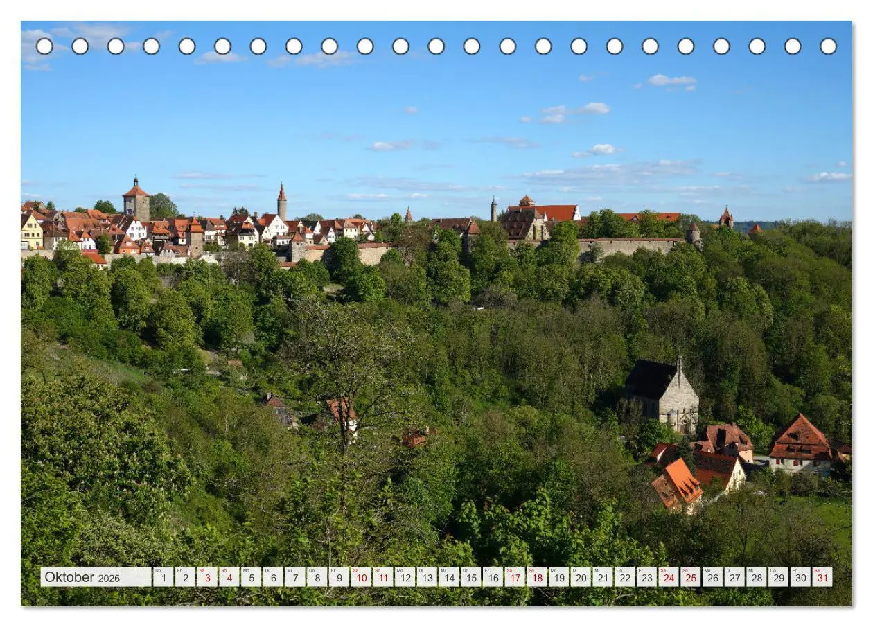Bild: 9783457616819 | Rothenburg ob der Tauber. Sehenswürdigkeiten. (Tischkalender 2026...