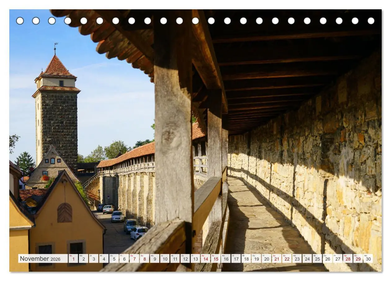 Bild: 9783457616819 | Rothenburg ob der Tauber. Sehenswürdigkeiten. (Tischkalender 2026...