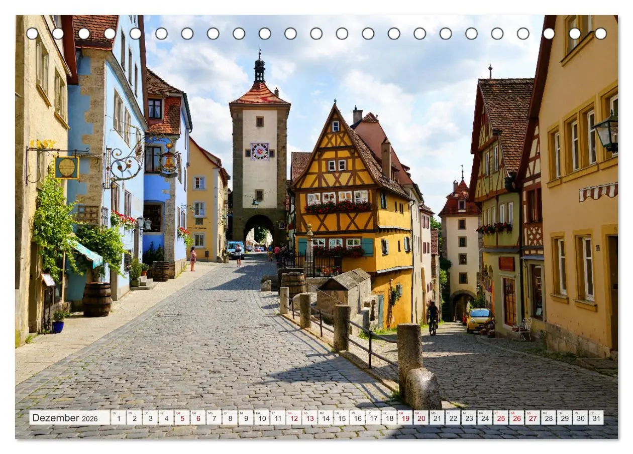 Bild: 9783457616819 | Rothenburg ob der Tauber. Sehenswürdigkeiten. (Tischkalender 2026...