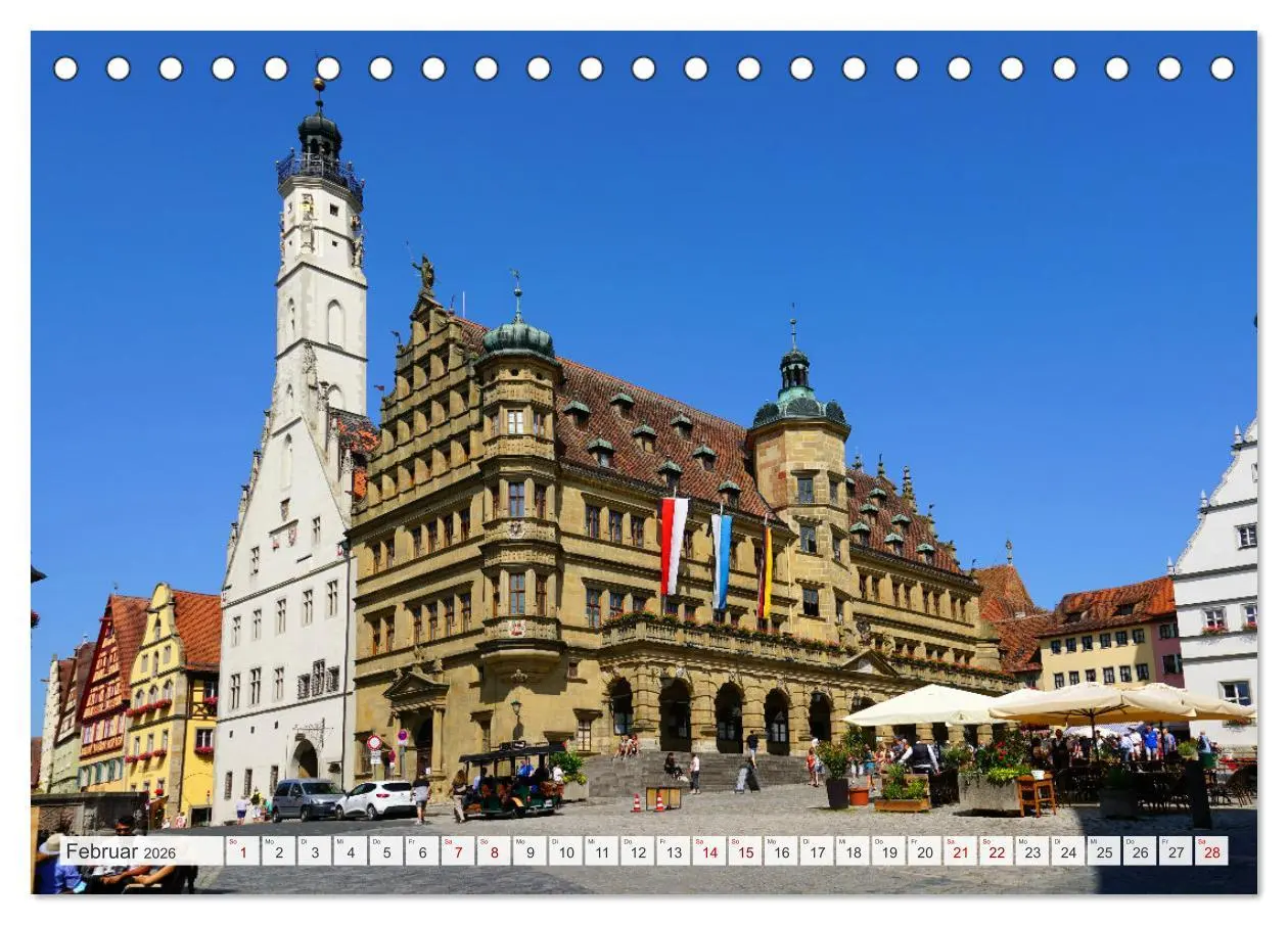 Bild: 9783457616819 | Rothenburg ob der Tauber. Sehenswürdigkeiten. (Tischkalender 2026...