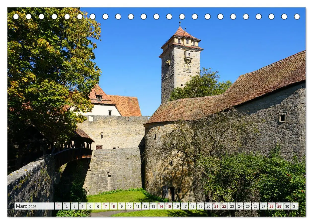 Bild: 9783457616819 | Rothenburg ob der Tauber. Sehenswürdigkeiten. (Tischkalender 2026...