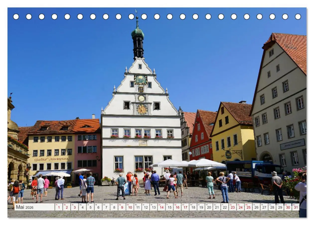Bild: 9783457616819 | Rothenburg ob der Tauber. Sehenswürdigkeiten. (Tischkalender 2026...