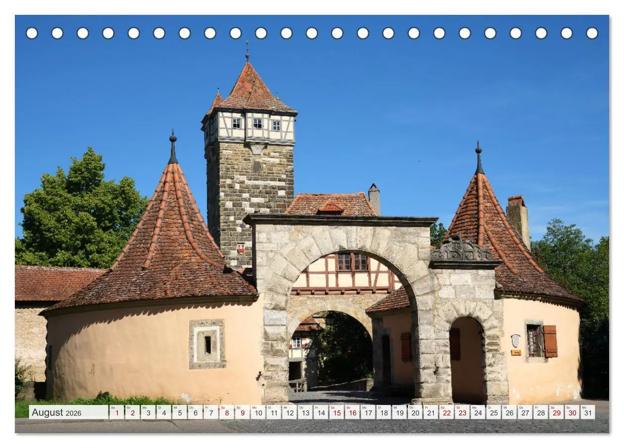 Bild: 9783457616819 | Rothenburg ob der Tauber. Sehenswürdigkeiten. (Tischkalender 2026...