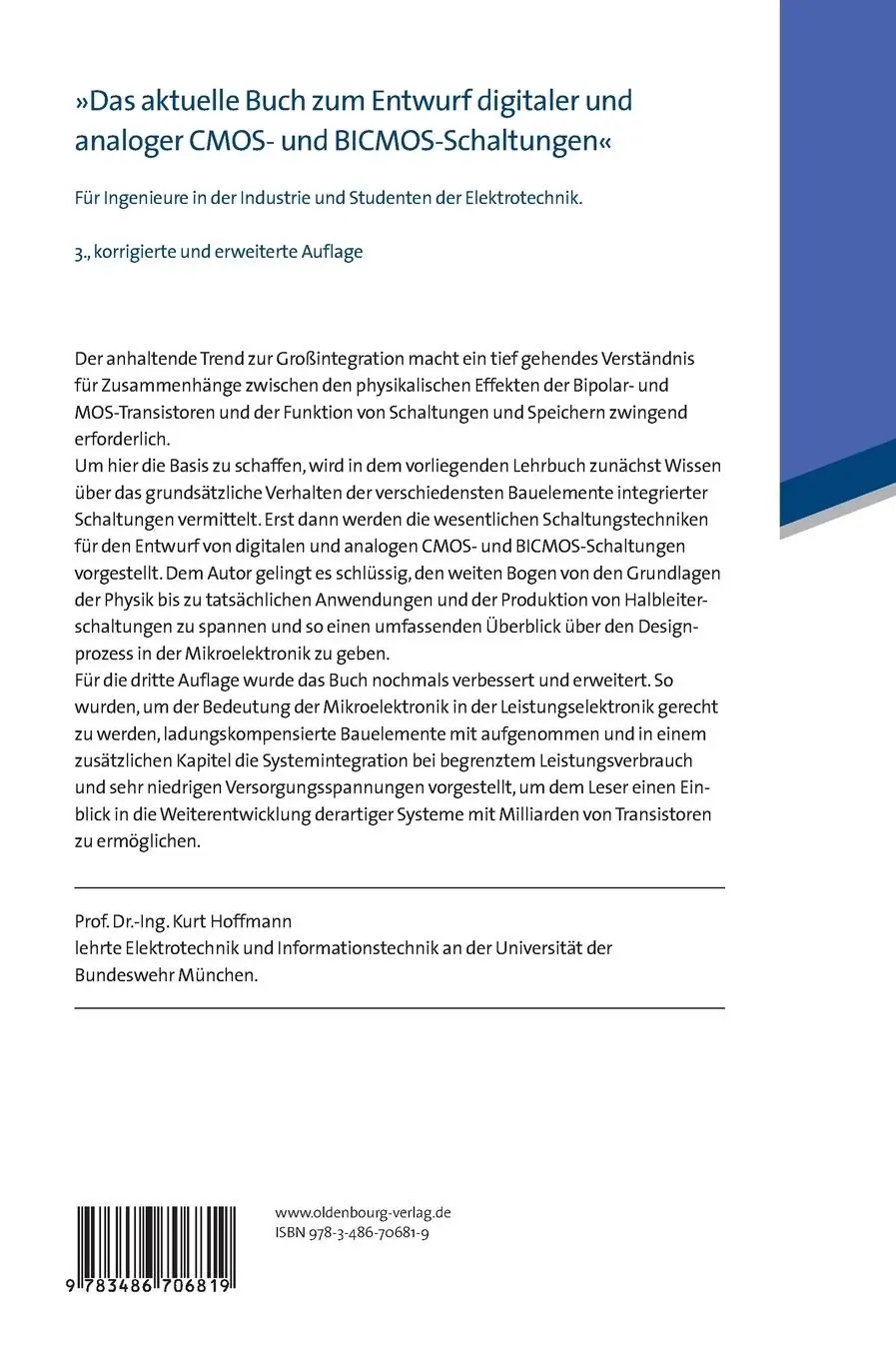 Rückseite: 9783486706819 | Systemintegration | Vom Transistor zur großintegrierten Schaltung