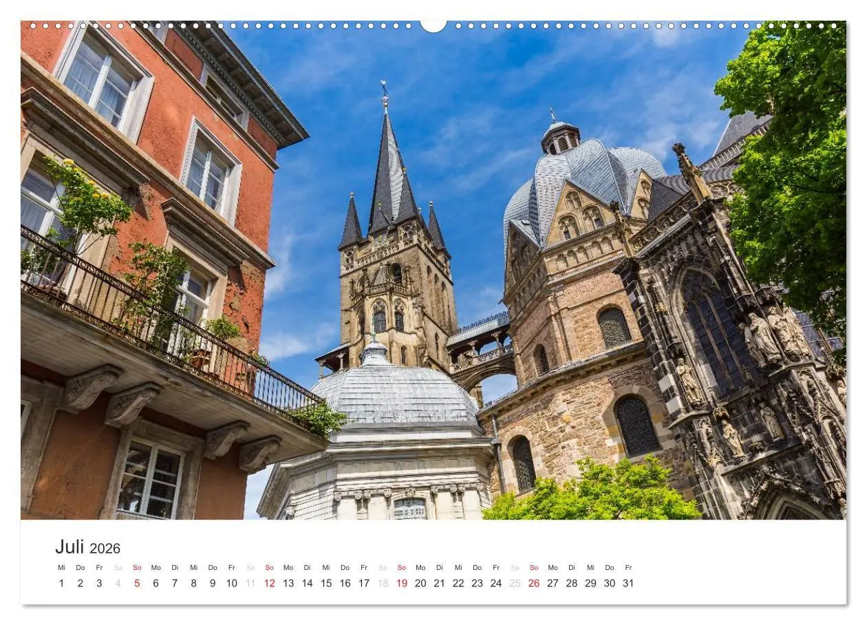 Bild: 9783516016819 | Aachener Dom - Weltkulturdenkmal (Wandkalender 2026 DIN A2 quer),...