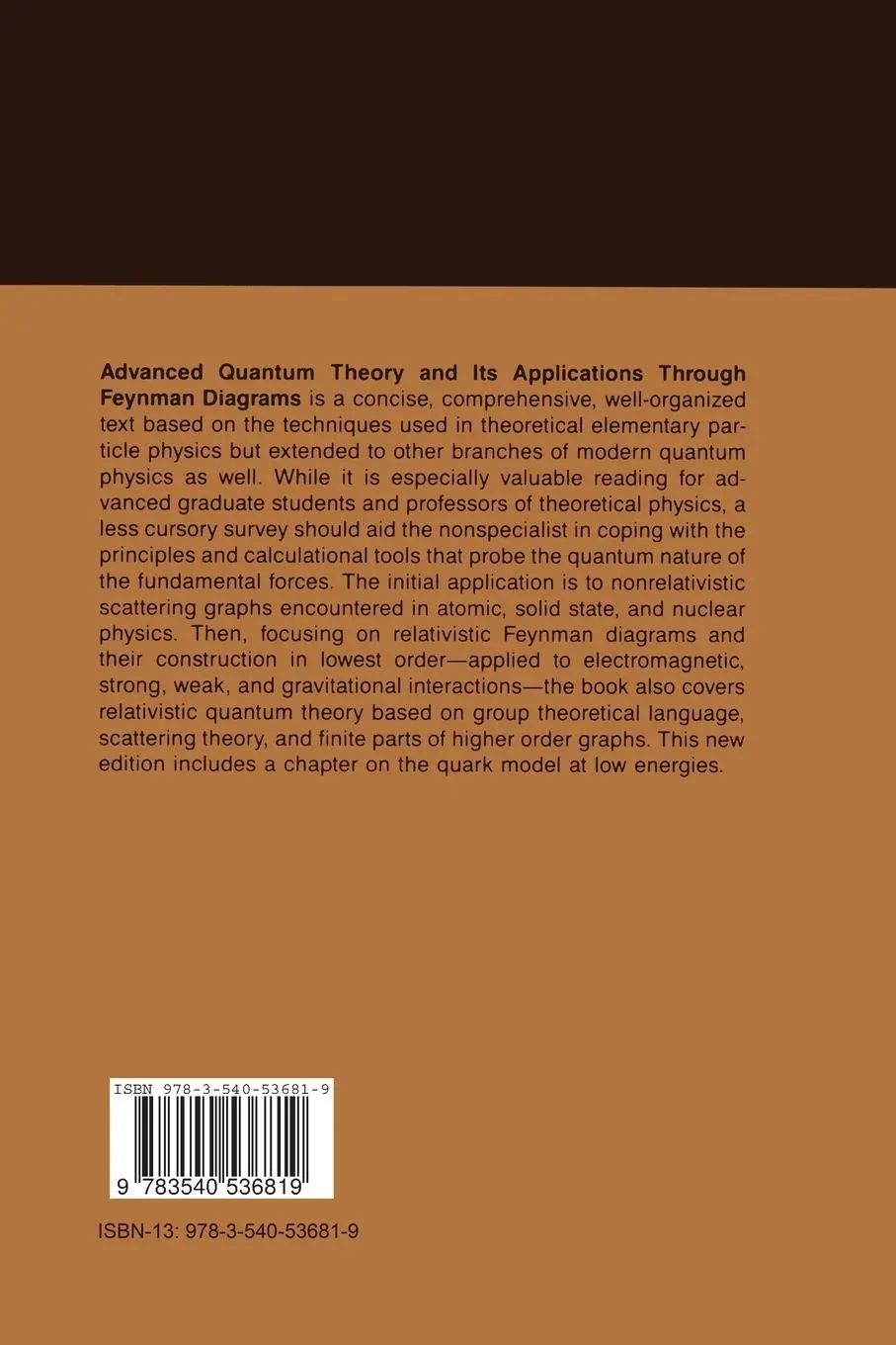 Rückseite: 9783540536819 | Advanced Quantum Theory | Michael D. Scadron | Taschenbuch | xvii