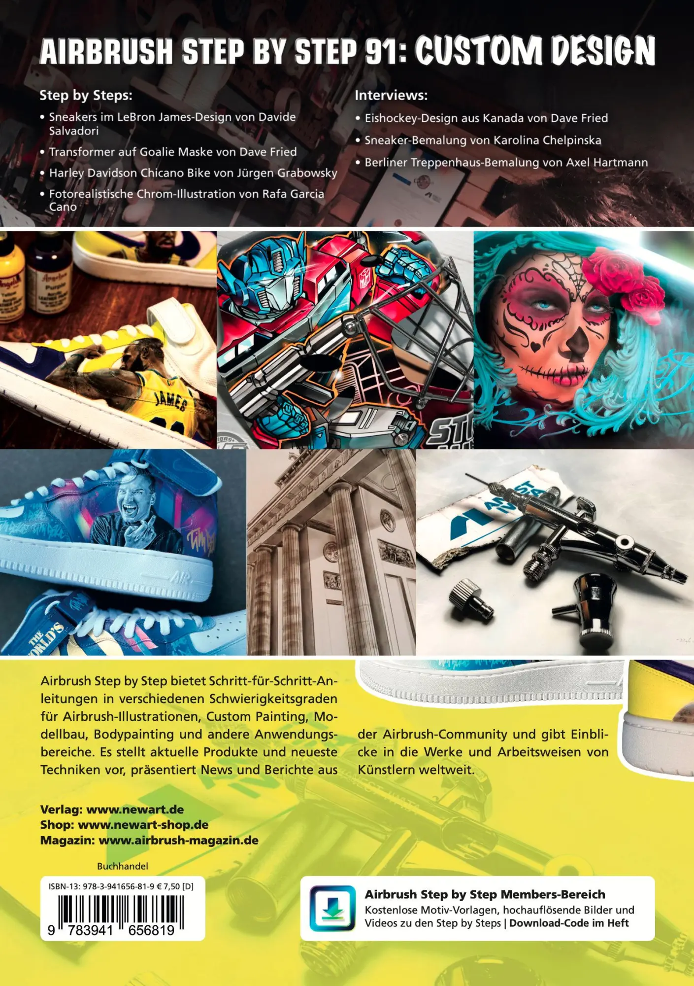 Rückseite: 9783941656819 | Airbrush Step by Step 91 | Custom Design | Jürgen Grabowsky (u. a.)