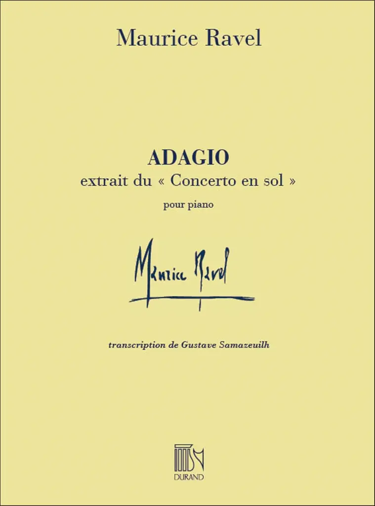 Cover: 9790044076819 | Adagio assai (from Concerto in G-major) | Maurice Ravel | Buch | 2001
